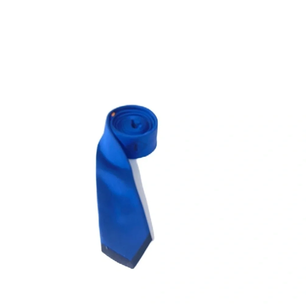 Custom two tone blue power kids tie holiday party fancy fun dress up leader